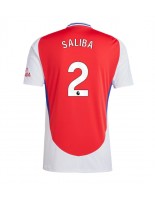 Arsenal William Saliba #2 Domácí Dres 2024-25 Krátký Rukáv